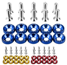 Load image into Gallery viewer, Motorcycle Fancy Bolts with Washer 10 Pcs Set - Universal Bike Chain Cover Bolts - Number Plate Bolts Set
