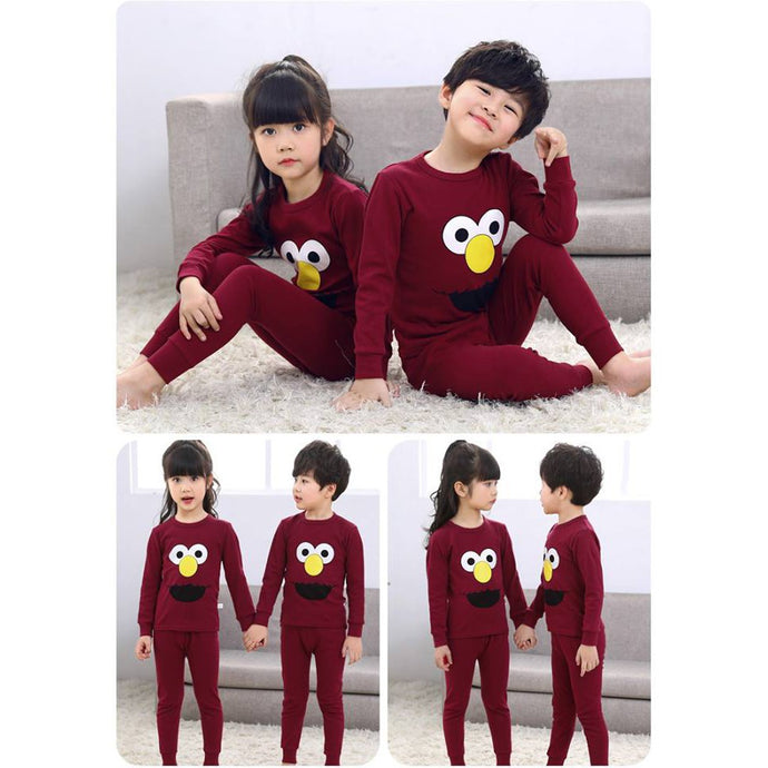 Cartoon Face Printed Design Styles Kids Night Suits Full Sleeves Kids Night Suits Kids Sleepwear Kids Night Dress