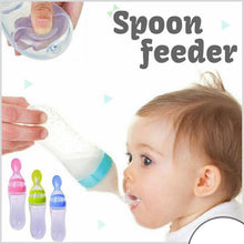 Load image into Gallery viewer, Baby Spoon Feeder Silicone Bottle Feeding (Random Color)
