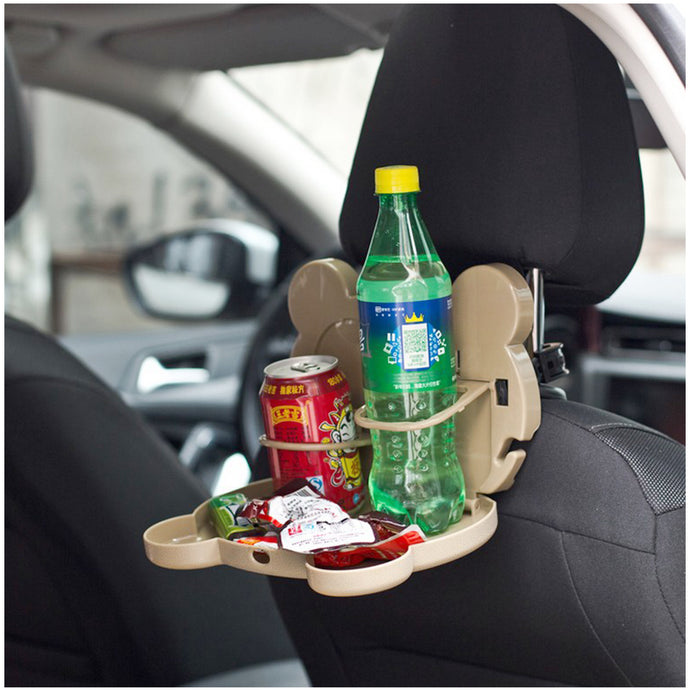 Car Auto Multifunctional Foldable Beverage Holder Tray Chair Cup Holder