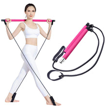 Load image into Gallery viewer, Fitness Yoga Pilates Bar Stick Crossfit Resistance - PINK
