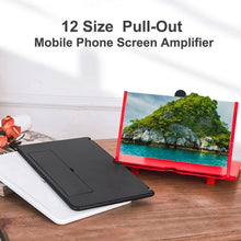 Load image into Gallery viewer, 12-inch RED Mobile Phone Screen Magnifier Video Screen Amplifier Foldable Amplifier Video Magnifier portable magnifier
