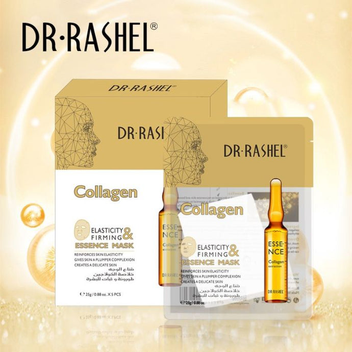 5 Pcs Dr.Rashel Collagen Elasticity & Firming  Essence Mask 25g-DRL1501