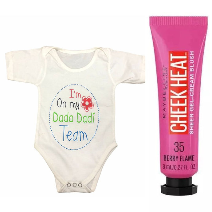 Baby Romper UNISEX 0-3 Months & Maybelline Cheek Heat Blush BERRY FLAME