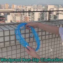 Load and play video in Gallery viewer, Plastic Cloth Hanging Rope Clothesline - 5 Meters (Random Colors)
