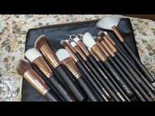Load and play video in Gallery viewer, Zoeva 15 Piece Makeup Brushes With Pouch
