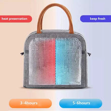 Load image into Gallery viewer, Portable Lunch Box Bag, New Insulated Lunch Box Tote Bag, Refrigerated Box Tote Bag, Dinner Container School Food Storage Bags
