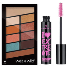 Load image into Gallery viewer, Wet n Wild Color Icon Eyeshadow 10 Pan Palette- Not A Basic Peach &amp; Essence Mascara I LOVE EXTREME

