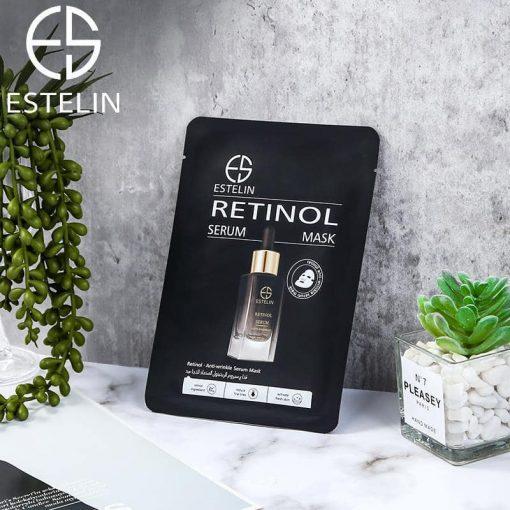 ESTELIN Retinol Serum Mask- Anti Wrinkle Serum Mask - 1 Mask