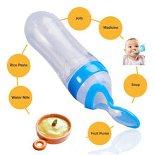 Load image into Gallery viewer, (Combo) Baby Spoon Feeder Silicone Bottle Feeding With Free Fruit Pacifier Toddler

