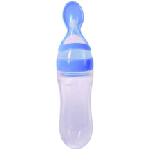Load image into Gallery viewer, Baby Spoon Feeder Silicone Bottle Feeding (Random Color)

