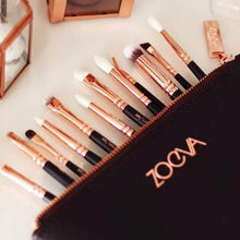 Load image into Gallery viewer, Zoeva 15 Piece Makeup Brushes With Pouch
